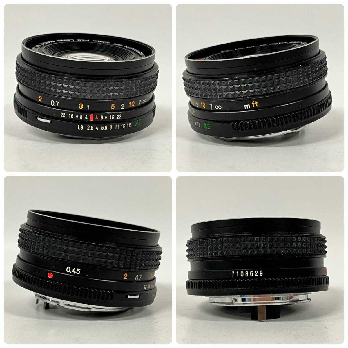 1円~【セット売り】SMC PENTAX-M 1:2.8 100mm KONICA HEXANON AR 40mm F1.8 OLYMPUS F.Zuikok Auto-S 1:1.8 f=38mm 単焦点レンズ G102041の画像7