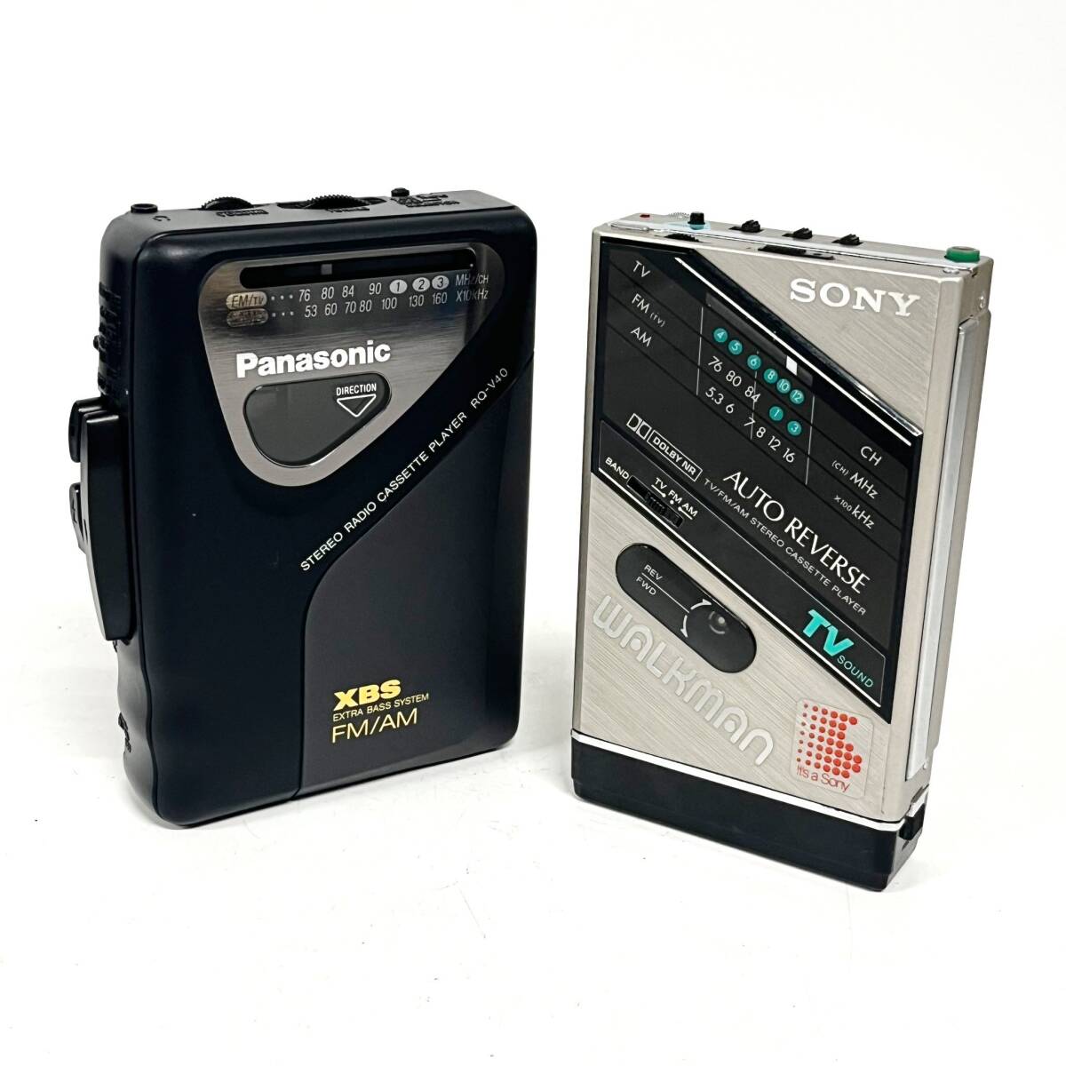 1 jpy ~[ set sale ] Panasonic Panasonic RQ-V40 Sony SONY Walkman WALKMAN WM-F101 stereo cassette player G142634