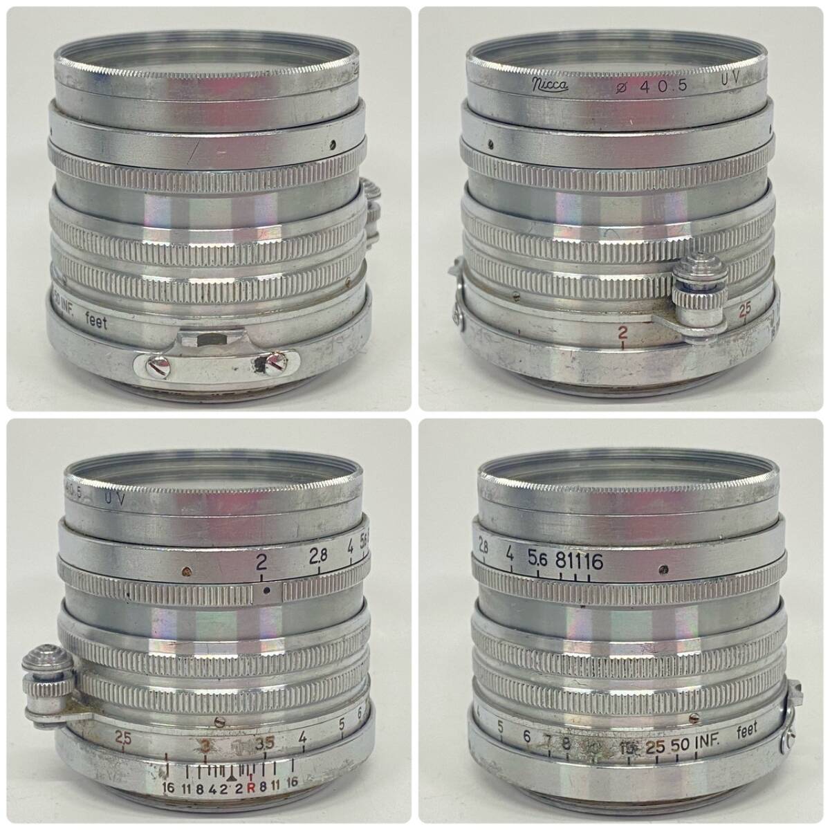 1円~【動作未確認】ライカ Leica DRP Ernst Leitz GmbH レンジファインダーカメラ Summicron f=5cm 1:2 NIKKOR-H・C 単焦点レンズ G116058_画像8