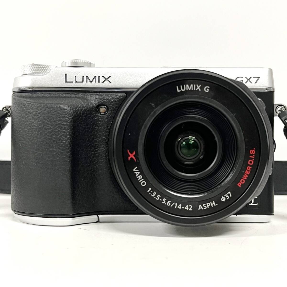1円~【動作未確認】パナソニック Panasonic LUMIX DMC-GX7 G X VARIO 1:3.5-5.6/14-42 ASPH. POWER O.I.S. ミラーレス一眼カメラ G143092_画像2