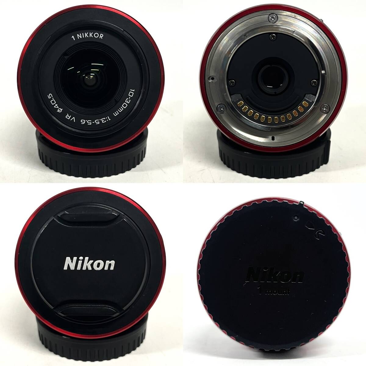 1円~【通電確認済】ニコン Nikon 1 J1 NIKKOR 30-110mm 1:3.8-5.6 10-30mm 1:3.5-5.6 VR ミラーレス一眼カメラ レンズ 付属品あり G143123