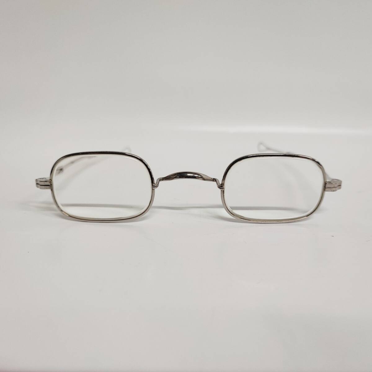 1円~【ケース付き】ルノア クラッシック Lunor Classic アンティーク 眼鏡 メガネ 度入り 銀縁 ドイツ製 G153360_画像2