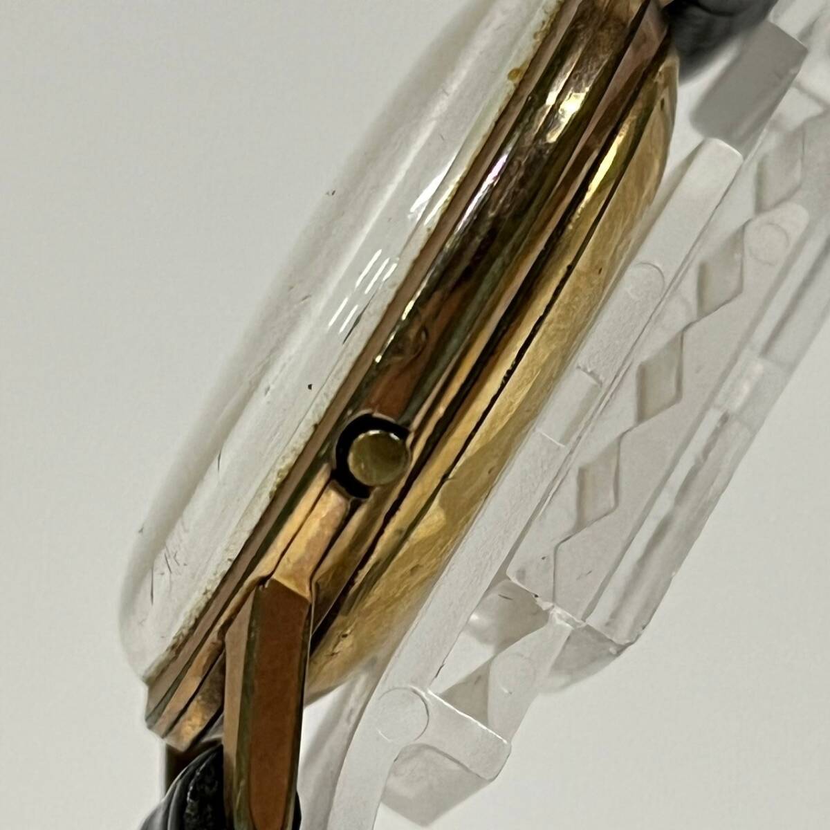1円~【実動】セイコーマチック SEIKO MATIC J14064D 自動巻き メンズ腕時計 シルバー文字盤 ラウンドフェイス 3針 DIASHOCK 20石 G123240の画像3