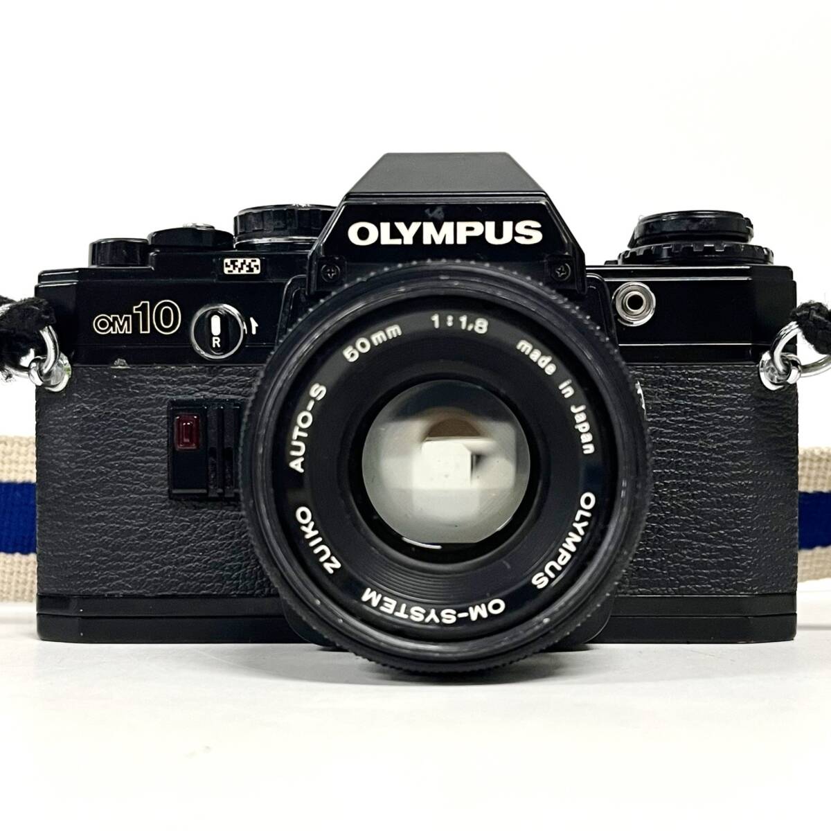 1円~【動作未確認】オリンパス OLYMPUS OM10 OM-SYSTEM ZUIKO AUTO-S 50mm 1:1.8 一眼レフ フィルムカメラ ブラック 単焦点レンズ G180478_画像2