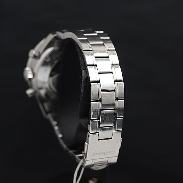 1円 稼働 AT 良品 保/箱/コマ1付 タグホイヤー カレラ 1860 CV2010-0 CL5534 黒文字盤 デイト クロノ メンズ腕時計 KRK 6092900 3DITの画像3
