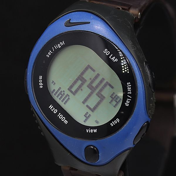 1円 稼働 ナイキ バウアーマン 59N ランニング用 デジタル文字盤 QZ メンズ腕時計 NSY 3856000 3BJYの画像1