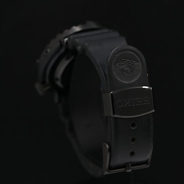 1円 保/箱付 稼働 良品 セイコー マリンマスター 7C46-0AG0 300ｍ ブラック文字盤 デイデイト QZ メンズ腕時計 NSY 0037400 3ERTの画像3