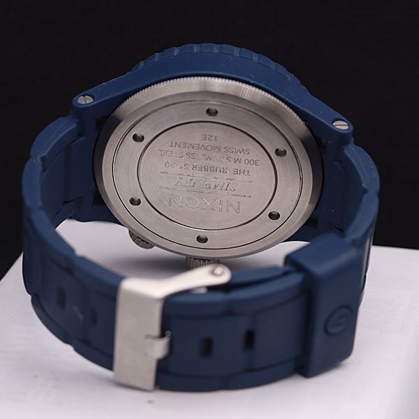 1円 稼働 ニクソン 51-30 300ｍ ネイビー文字盤 QZ メンズ腕時計 NSY 0033000 3RKTの画像4