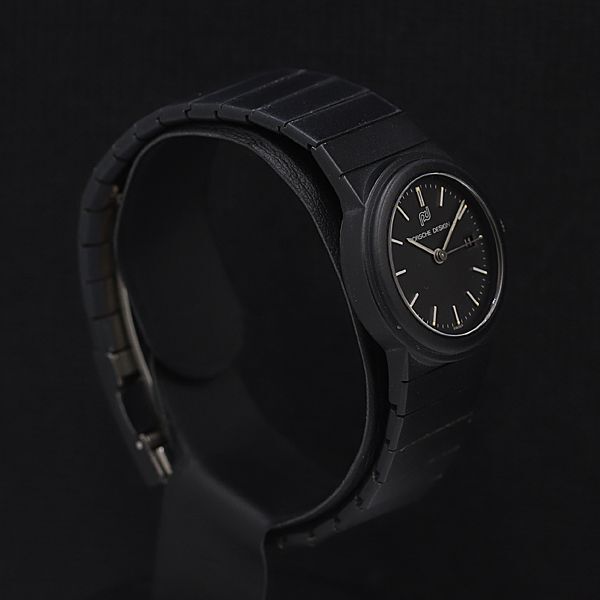 1円 稼働 良品 ポルシェデザイン ブラック文字盤 デイト AT/自動巻 レディース腕時計 NSY 7726000 3GTGの画像2