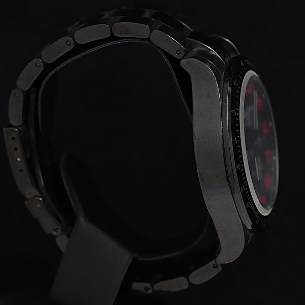 1円 エンジェルクローバー BM46 QZ 黒文字盤 デイト クロノグラフ メンズ腕時計 KTR 2145000 3ETYの画像2