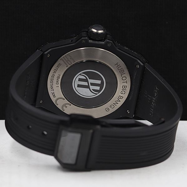 1円 箱/充付 稼動 良品 ウブロ ビッグバンe HB4401 充電式 デジタル ラバーベルト メンズ腕時計 DOI 0077110 3ERTの画像4