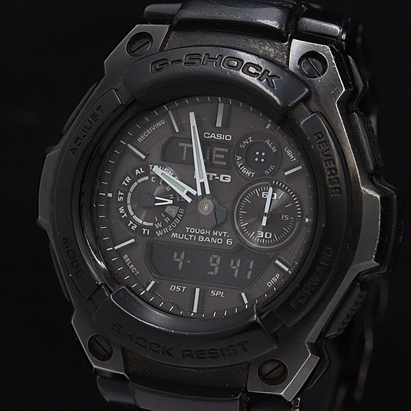 1円 稼働 良品 カシオ G-SHOCK MTG-1500B グレー文字盤 電波ソーラー メンズ腕時計 NSY 0132000 3BJTの画像1