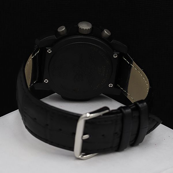 1円 稼動 良品 ルミノックス QZ 3080 ネイビーシールズ ブラック文字盤 デイト クロノグラフ メンズ腕時計 KMR 0539000 3ERTの画像4