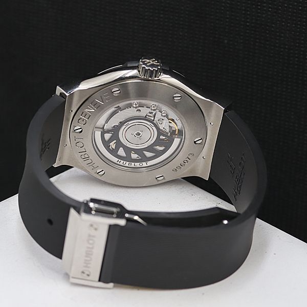 1円 稼働 良品 ウブロ AT 996073 ジュネーブ シルバー文字盤 デイト メンズ腕時計 TCY0003630 4BKT_画像4