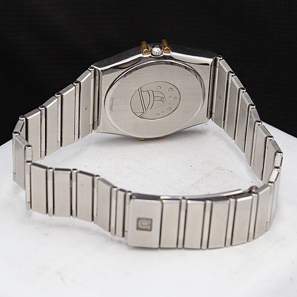 1円 保付 稼動 良品 オメガ コンステレーション 14102000 QZ YG×SS ホワイト文字盤 デイト メンズ腕時計 DOI 0050600 4BKTの画像4