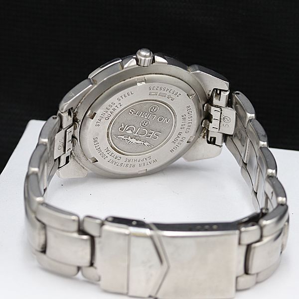 1円 稼動 良品 セクター 450 ダイバーズ 200ｍ 青/黒文字盤 デイト メンズ腕時計 NSY 0044000_画像4