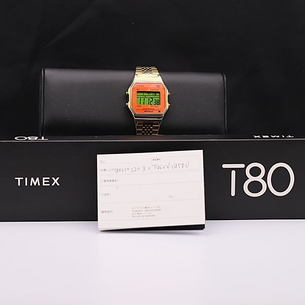 1 иен гарантия / с ящиком работа хорошая вещь Timex T80 INDIGLO QZ TW2V19500 M555 цифровой циферблат GP мужские наручные часы KMR 2147000 4NBG1