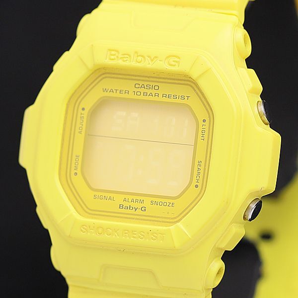 1円 箱付 カシオ G-SHOCK ベイビージー QZ 黄色 デジタル文字盤 BG-5602 イエロー レディース腕時計 KMR 2147000 4NBG1の画像1