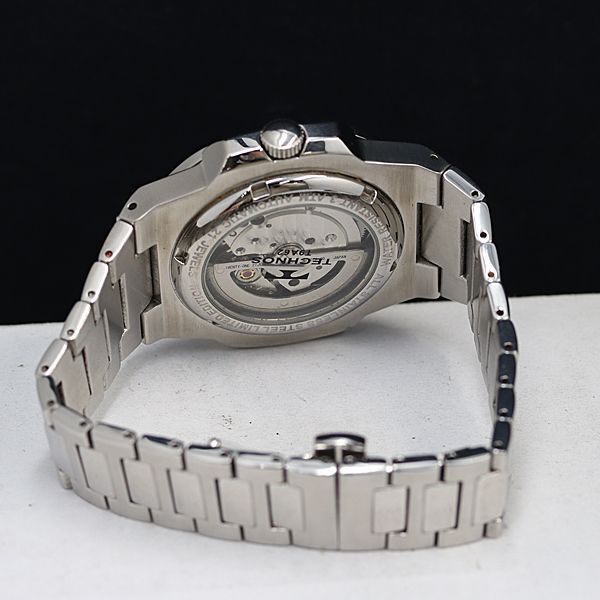 1 иен работа хорошая вещь Tecnos T9A62 AT/ самозаводящиеся часы чёрный циферблат smoseko мужские наручные часы OGI 2147000 4NBG1