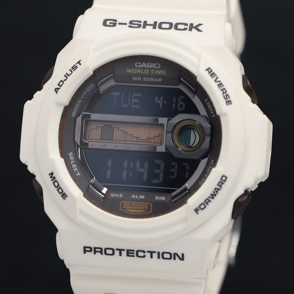 1円 稼働 QZ 良品 カシオ Gショック Gライド GLX-150 ワールドタイム デジタル文字盤 メンズ腕時計 KRK 2147000 4NBG1の画像1