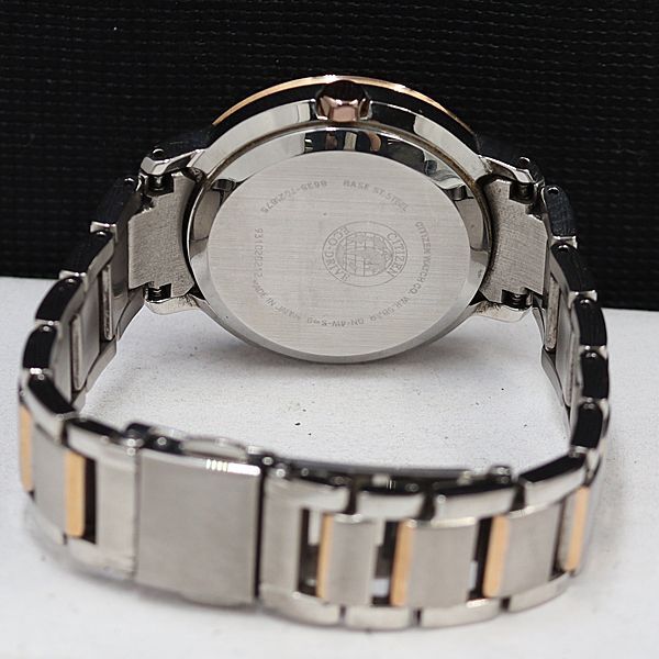 1円 稼働 シチズン XC クロスシー 8635-T021875 ピンク文字盤 ソーラー デイト レディース腕時計 OBR 0071000 4APTの画像4