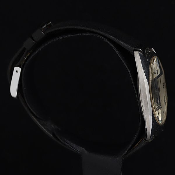1円 稼動 ウォルサム カットガラス 手巻き シルバー文字盤 メンズ腕時計 SGN 7561000 4APYの画像2