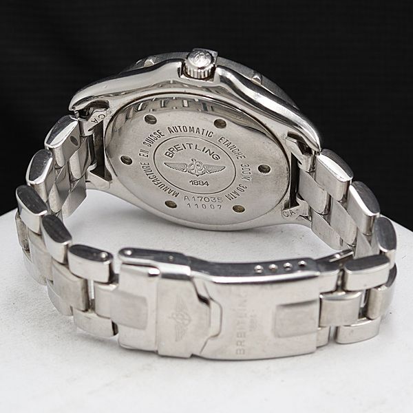 1 jpy operation Breitling Colt Ocean A17035 AT/ self-winding watch 300m bordeaux face Date men's wristwatch DOI 0049500 3ERT