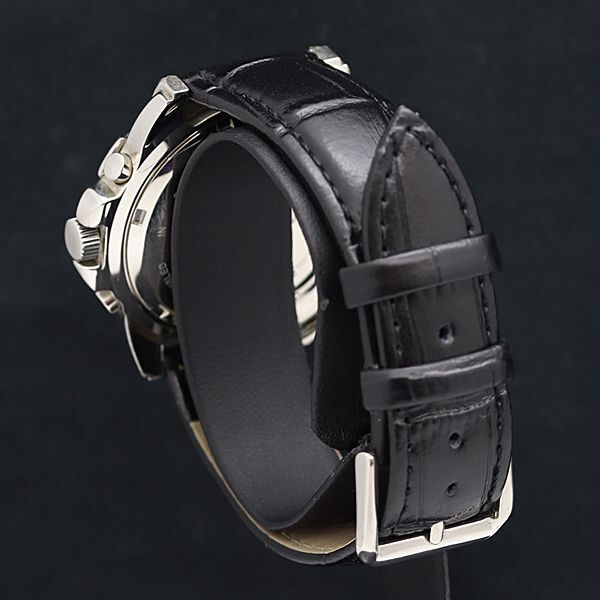 1円 稼動 良品 アウディ QZ スモセコ デイト ホワイト文字盤 メンズ腕時計 YUM 0011000の画像3