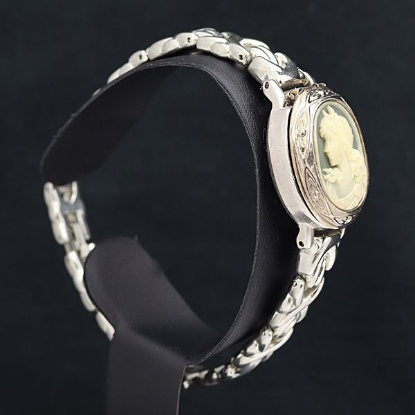 1円 稼動 バレンチノミッシェル QZ SW-02 4MGY ホワイト文字盤 レディース腕時計 YUM 6406000の画像3