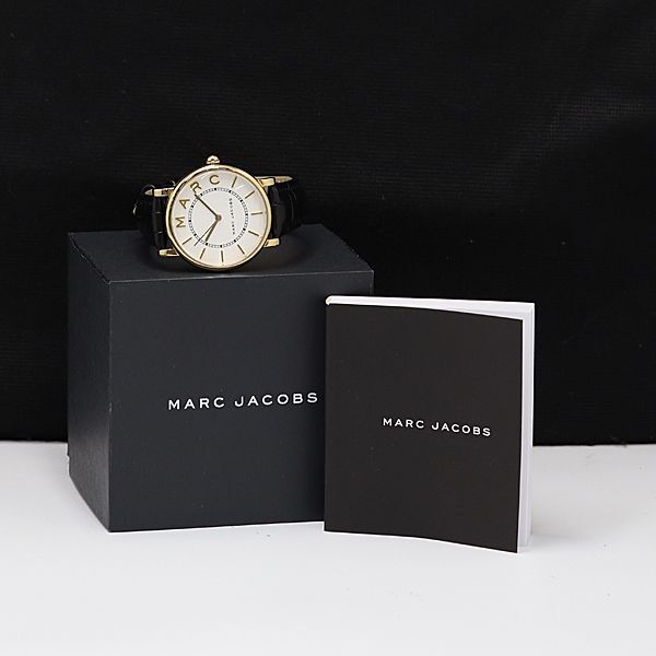 1円 箱付 稼動 マークジェイコブス MJ1532 QZ 白文字盤 メンズ腕時計 KTR 0022000の画像5