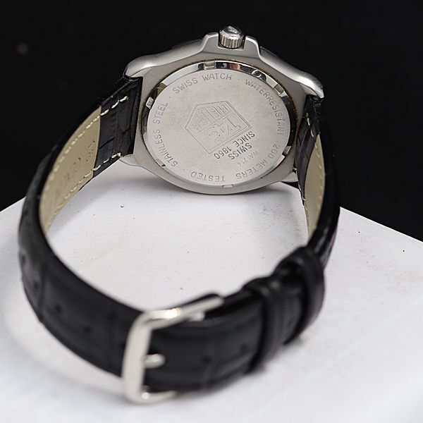 1円 稼動 タグホイヤー フォーミュラ1 WA1214 QZ 黒文字盤 デイト レディース腕時計 KTR 1397000 4APTの画像4