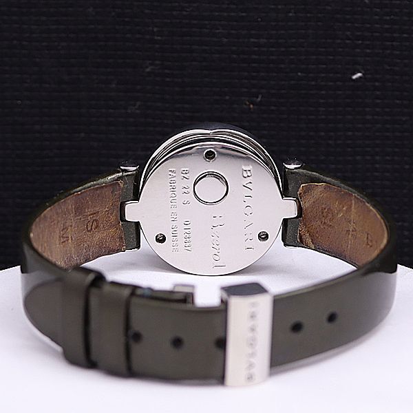 1円 ブルガリ QZ ビーゼロワン BZ22S 黒文字盤 レディース腕時計 OMI 0045100 4ERTの画像4