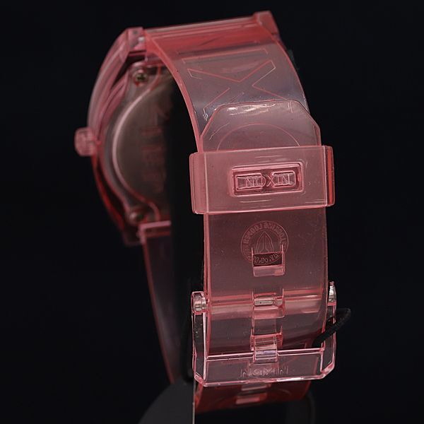 1円 箱付 稼動 美品 定価約￥10,500 ニクソン A119 3146 タイムテラー QZ ピンク文字盤 NSK レディース腕時計 OKZ 2000000 NSKの画像3