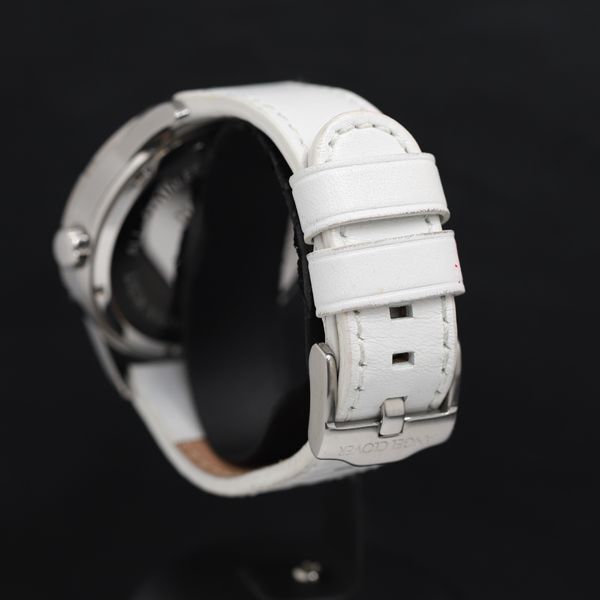 1円 稼働 QZ 良品 保/箱付き エンジェルクローバー デュアルタイム DU47 白文字盤 デイト メンズ腕時計 KRK 2000000 4NBG1の画像3