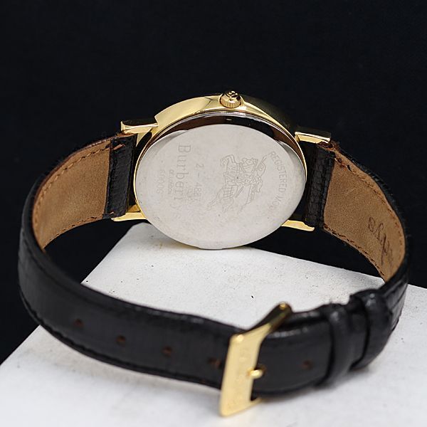 1 jpy operation superior article QZ Burberry Burberry z2-4887 6000G black × shell face men's wristwatch OKZ 2147000 4NBG1