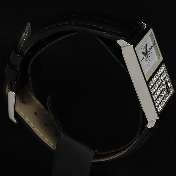 1円 稼動 ニクソン シャレー 6L QZ 石付 白文字盤 レディース腕時計 KTR 2147000 4NBG1の画像2