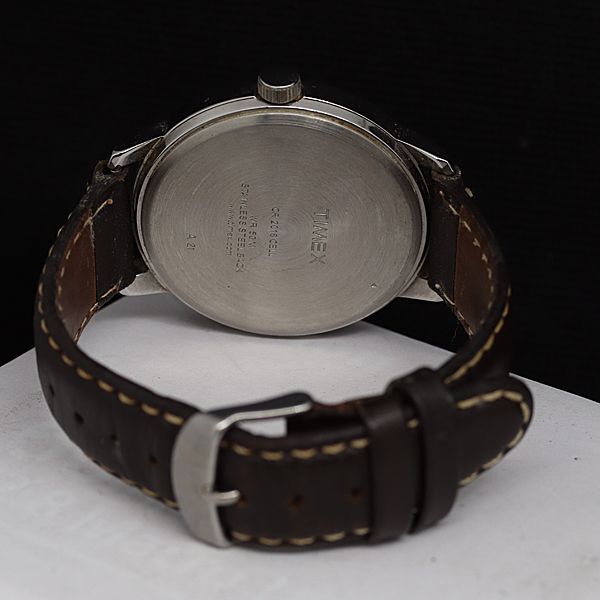 1 иен работа хорошая вещь Timex Indy Glo QZ слоновая кость циферблат мужские наручные часы KTR 5918000 3ERY