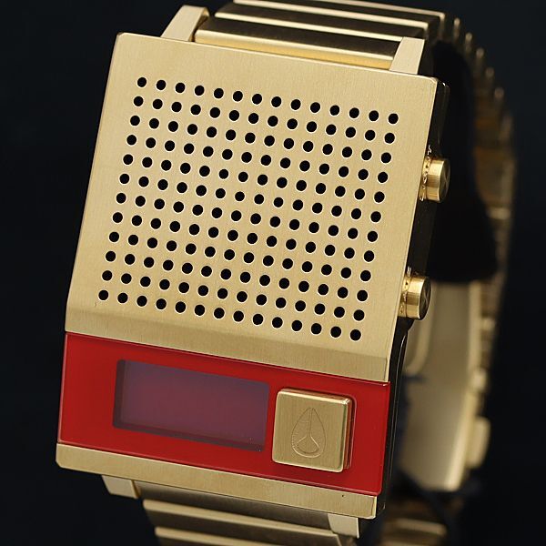 1円 箱/コマ2/充電式付 定価 約25500円 ニクソン 充電式 ダークトゥ A1266 NSK デジタル文字盤 メンズ腕時計 YUM 2000000の画像1