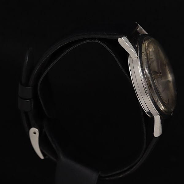 1円 稼動 オメガ シーマスター 手巻き シルバー文字盤 メンズ腕時計 KTR 1263400 4DITの画像2
