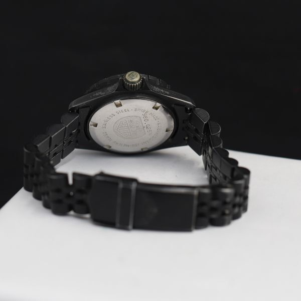1円 タグホイヤー QZ 1000 プロフェッショナル200M 980.025N 黒文字盤 デイト レディース腕時計 KRK 0067100の画像4