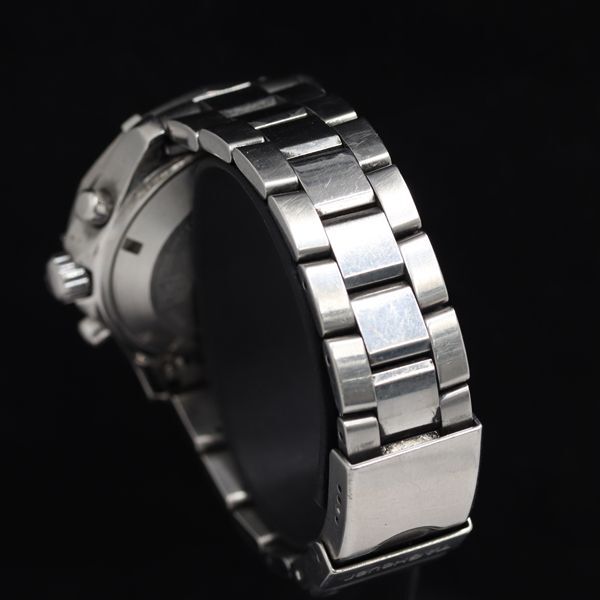 1円 稼動 タグホイヤー アクアレーサー デイト クロノグラフ 黒文字盤 メンズ腕時計 SGN 0095700の画像3