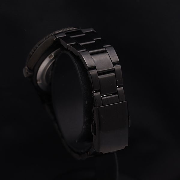1円 稼働 アナ ANA ブラック文字盤 デイデイト QZ メンズ腕時計 NSY 2756000 4BJYの画像3