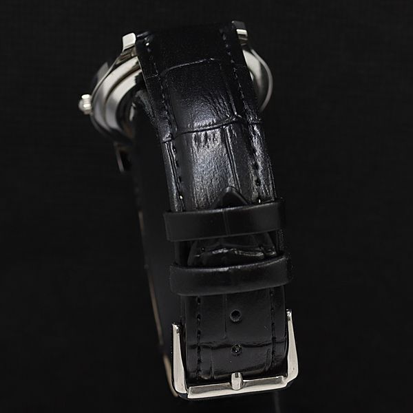 1 иен работа хорошая вещь Gucci 5500M QZ черный циферблат Date кожаный ремень мужские наручные часы DOI 0176000
