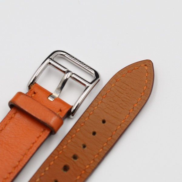 1 иен Hermes оригинальный ремень кожаный ремень orange 15mm для мужские наручные часы для TKD 2000000 NSK