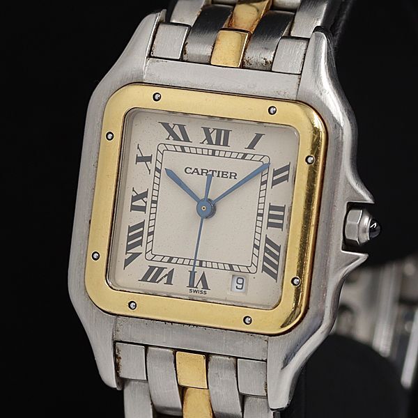 1 иен с ящиком Cartier хлеб tail QZ YG×SS 1 low слоновая кость циферблат Date boys / мужские наручные часы OGH 3503720 4TOT