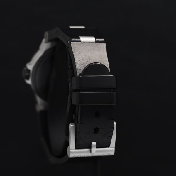 1円 稼動 QZ 良品 ブルガリ アルミニウム AL32TA シルバー文字盤 デイト メンズ腕時計 KRK 0035200 4ERTの画像3