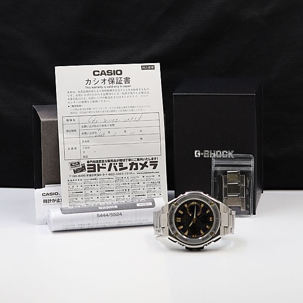 1円 保/箱付 稼働 良品 カシオ Gショック GST-W110D 黒デジアナ文字盤 電波ソーラー メンズ腕時計 NSY 3797000 4NBG2の画像5