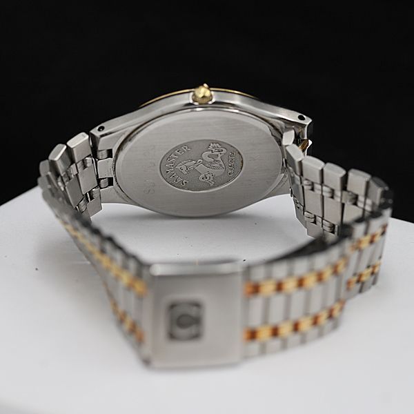 1円 オメガ シーマスター 白文字盤 QZ デイト ラウンド SS メンズ腕時計 NSY 3797000 4NBG2_画像4