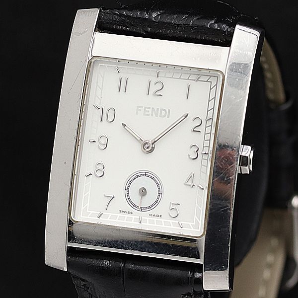 1 иен работа хорошая вещь Fendi QZ 082-7000G-041 белый циферблат smoseko квадратное женские наручные часы TCY3797000 4NBG2