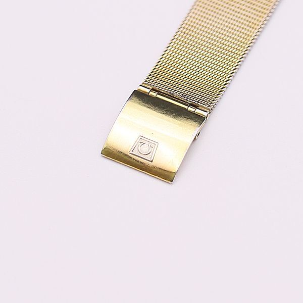 1 иен Omega оригинальный ремень сетка частота 2057.GP SS Gold цвет 17mm для мужские наручные часы KMR 2000000 NSK
